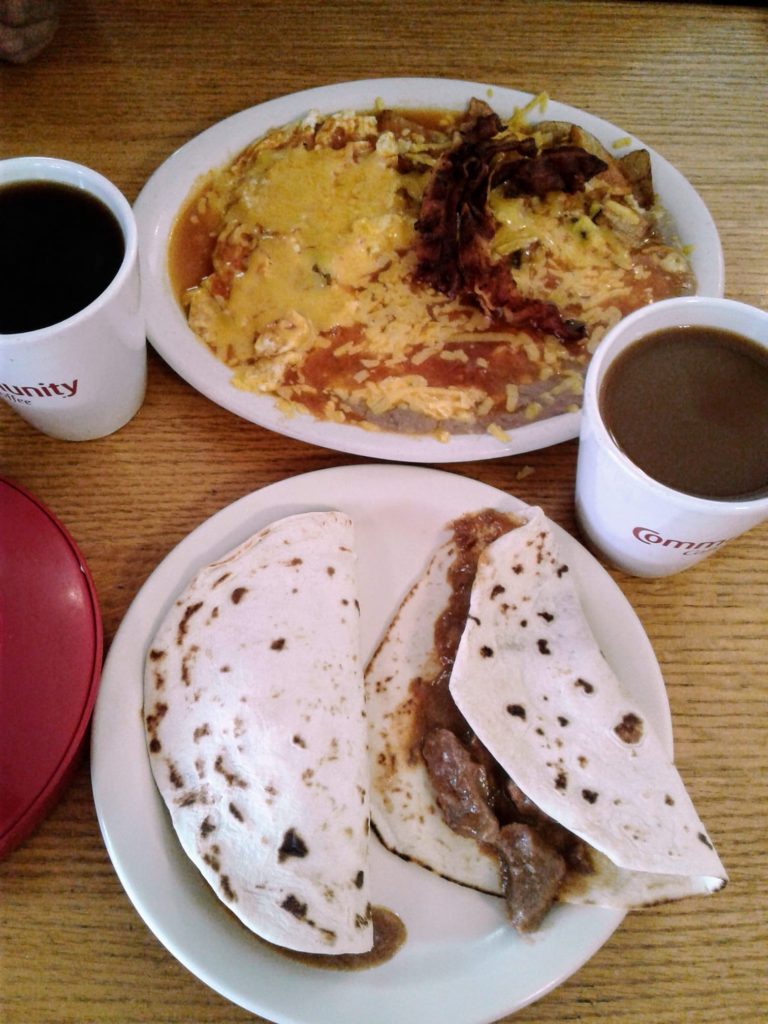 Palm Cafe Breakfast Tacos in San Marcos Texas
