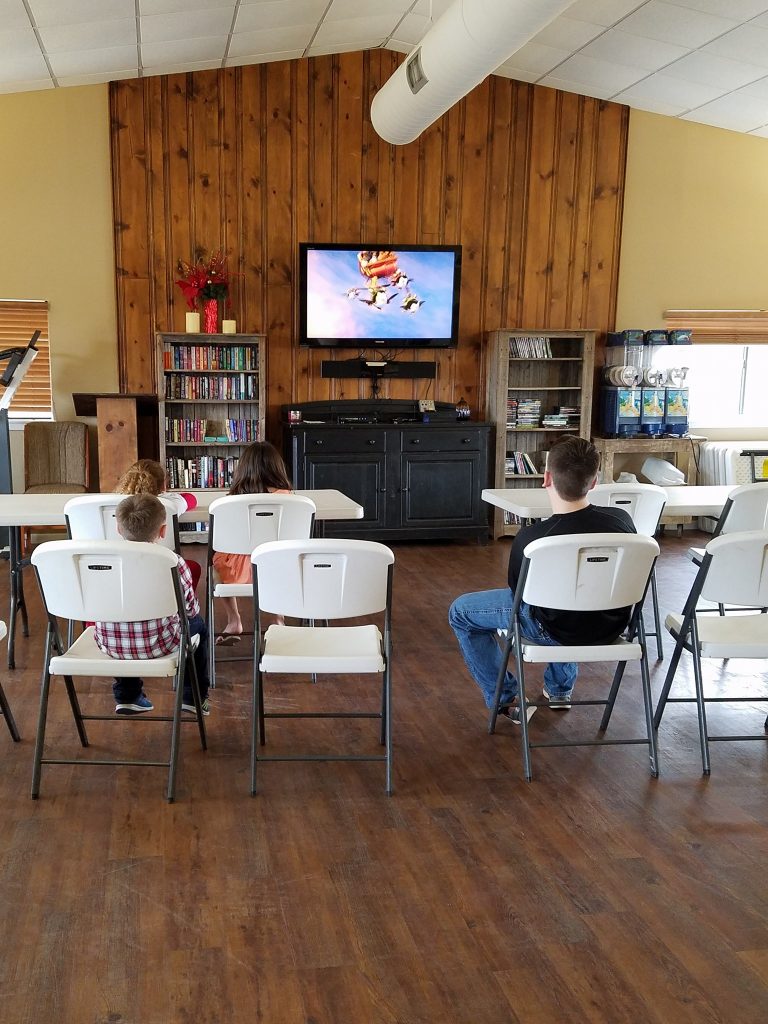 Watching Movie Activity Room at Pecan Park
