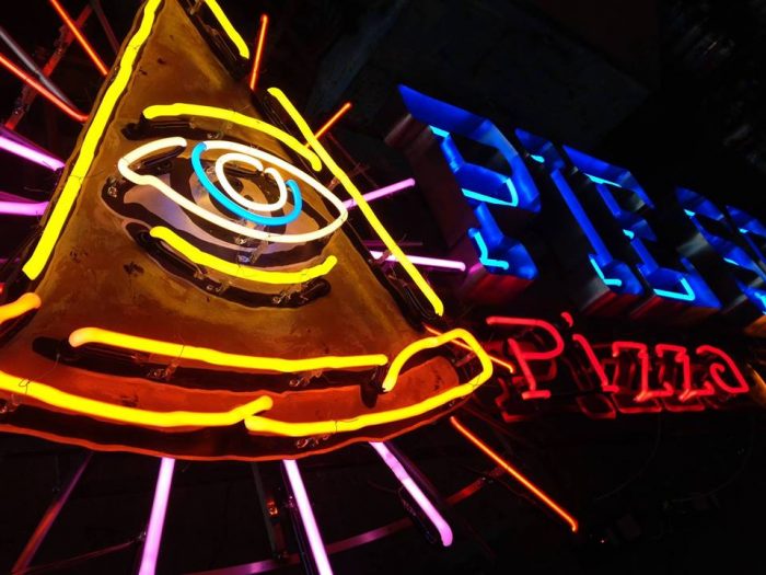 Pie Society Neon Sign in San Marcos, Texas